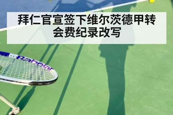 拜仁官宣签下维尔茨德甲转会费纪录改写